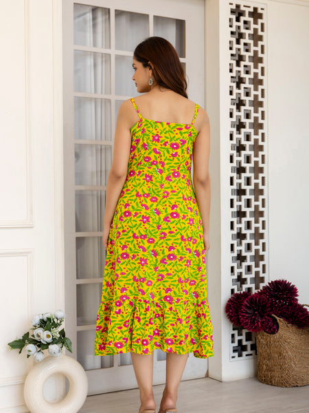 Yacho Yellow A-Line Fit Gown