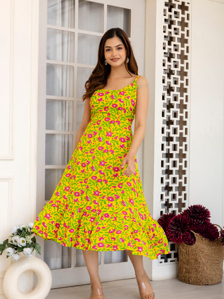 Yacho Yellow A-Line Fit Gown