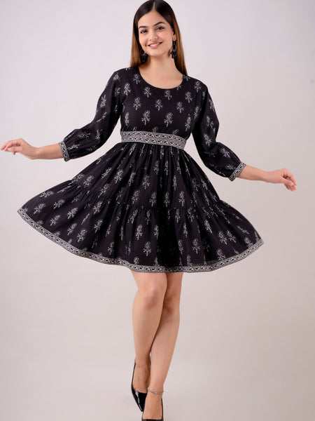 Black Short Dress For Women
