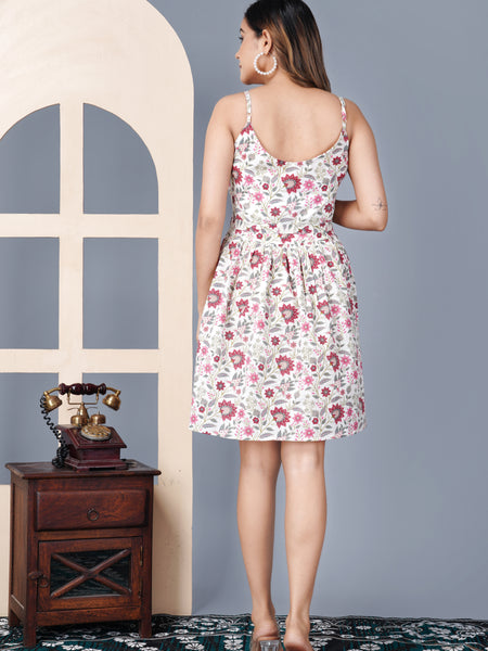 Multicolor Short Dress For Women