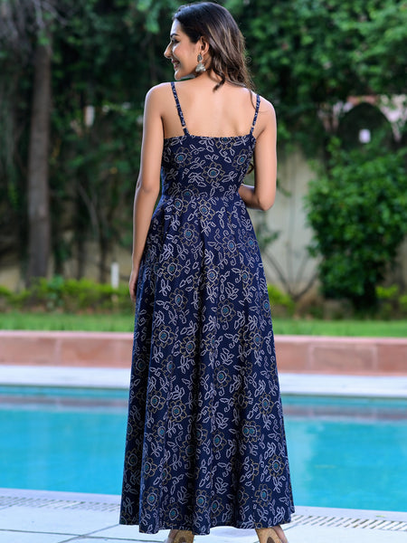 Roz Blue Anarkali Gown
