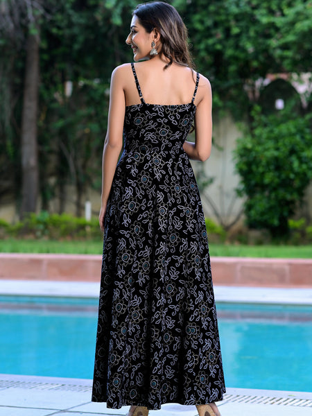 Roz Black Anarkali Gown