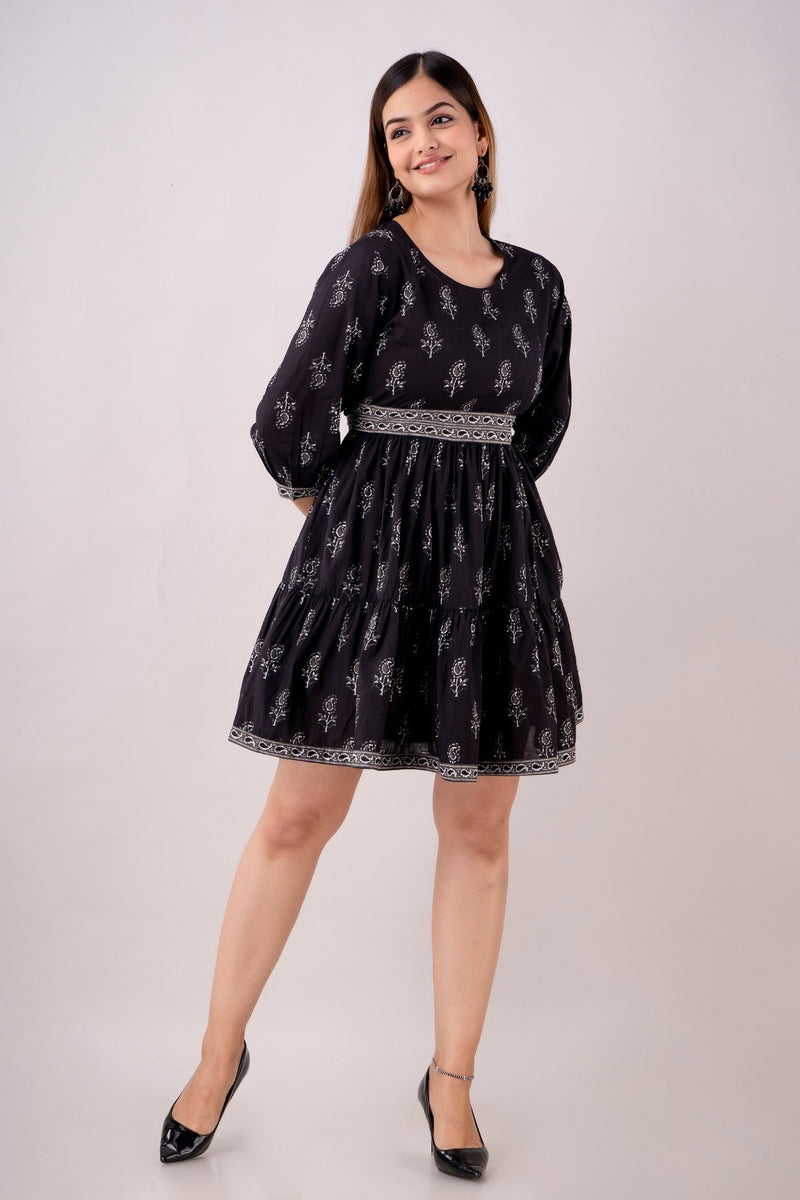 Black Short Dress For Women