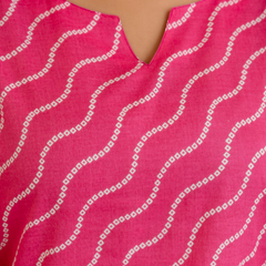 Women Printed Pure Cotton Straight Kurti