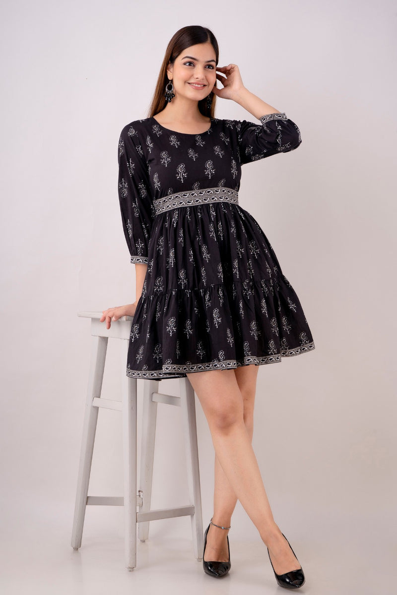 Black Short Dress For Women