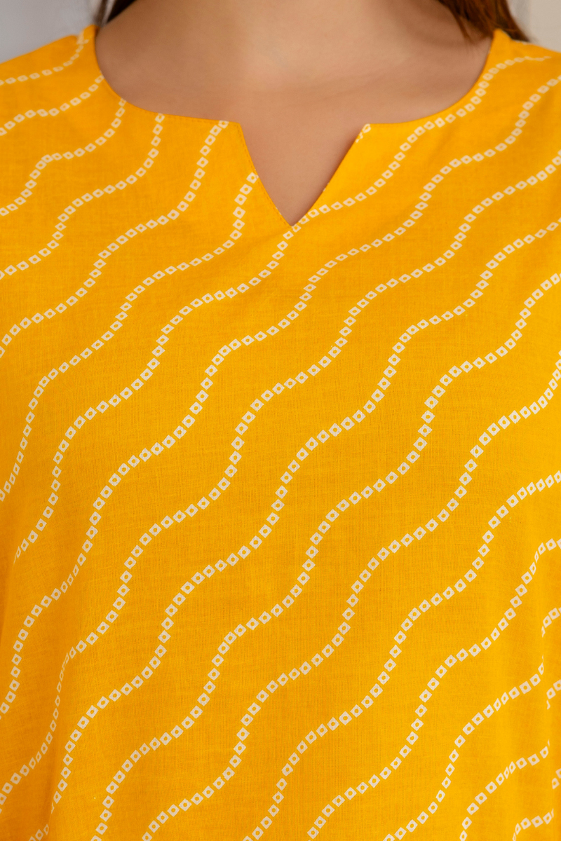 Women Printed Pure Cotton Straight Kurti