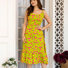 Yacho Yellow A-Line Fit Gown