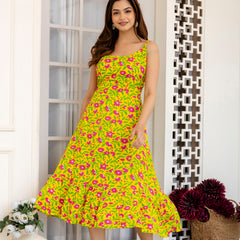 Yacho Yellow A-Line Fit Gown