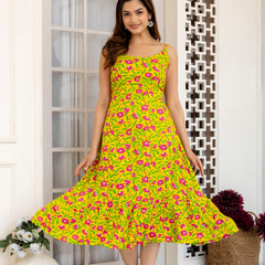 Yacho Yellow A-Line Fit Gown