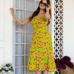 Yacho Yellow A-Line Fit Gown