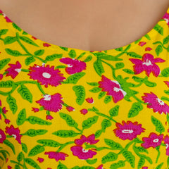 Yacho Yellow A-Line Fit Gown