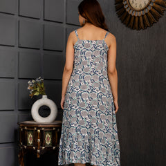 Yacho White A-Line Fit Gown