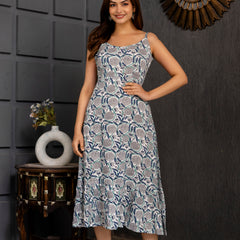 Yacho White A-Line Fit Gown