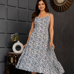 Yacho White A-Line Fit Gown