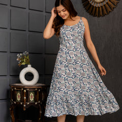 Yacho White A-Line Fit Gown