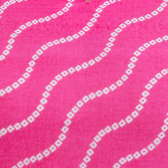NairaCut Leharia Bandhej Print with cotton Kurta