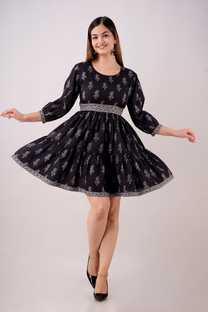 Black Short Dress For Women