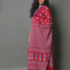 Elegant Hand Block Printed Cotton Saree