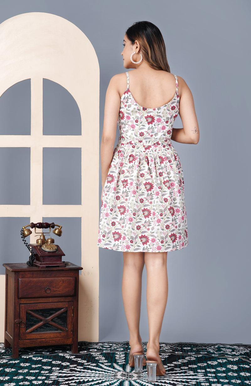 Multicolor Short Dress For Women