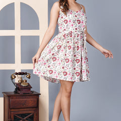 Multicolor Short Dress For Women
