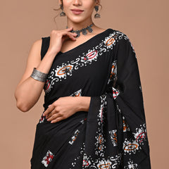 Elegant Hand Block Printed Cotton Saree