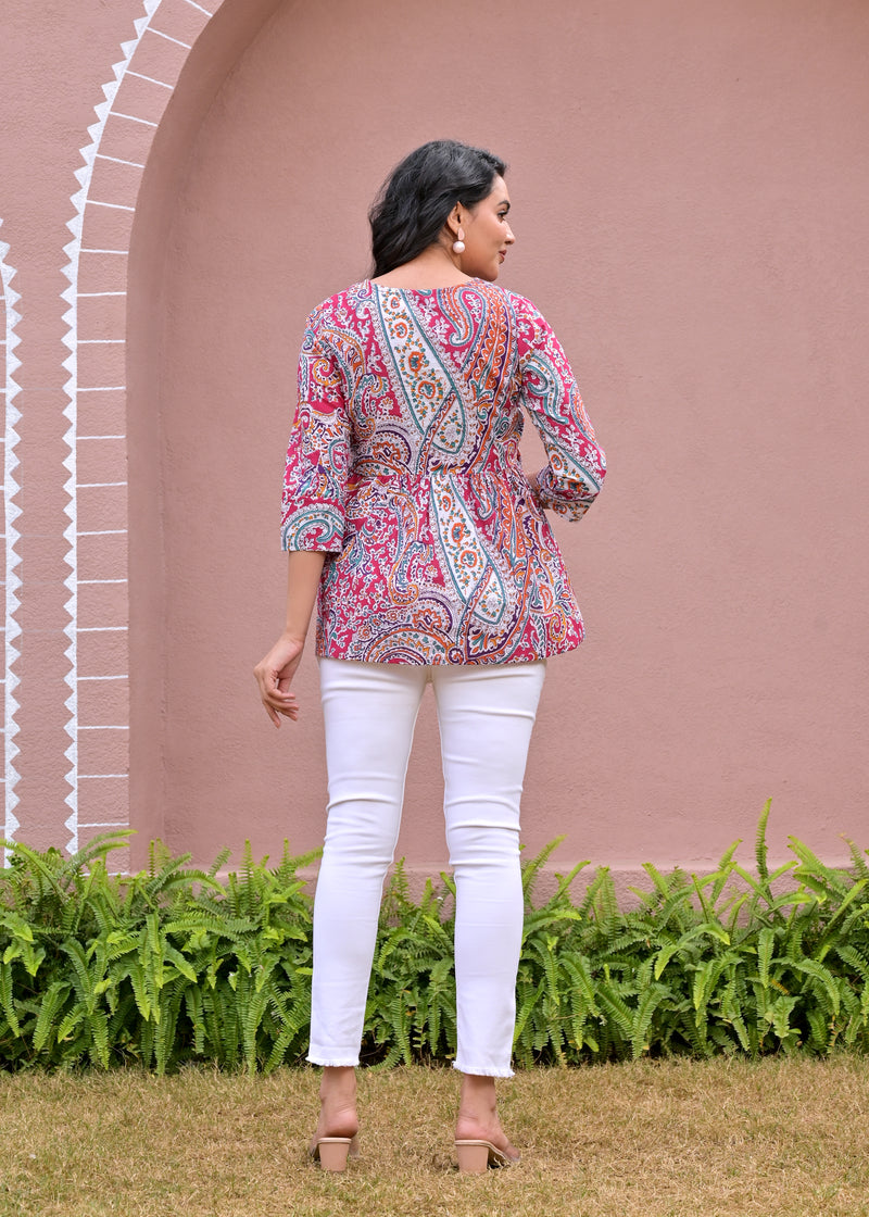 Crop top Multired Beautiful women & Girl