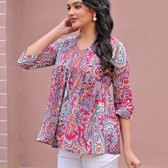 Crop top Multired Beautiful women & Girl