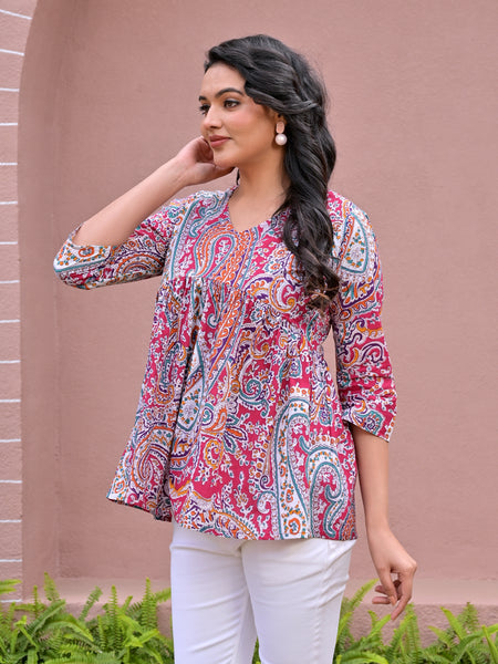 Crop top Multired Beautiful women & Girl