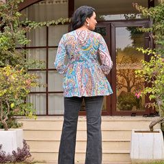 Crop top Teal Blue Beautiful women & Girl