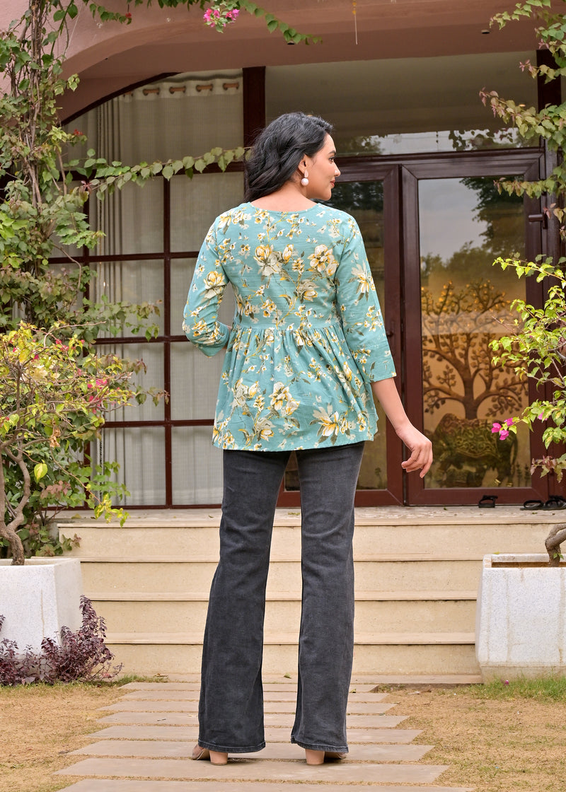 Crop top Sage Green Beautiful women & Girl