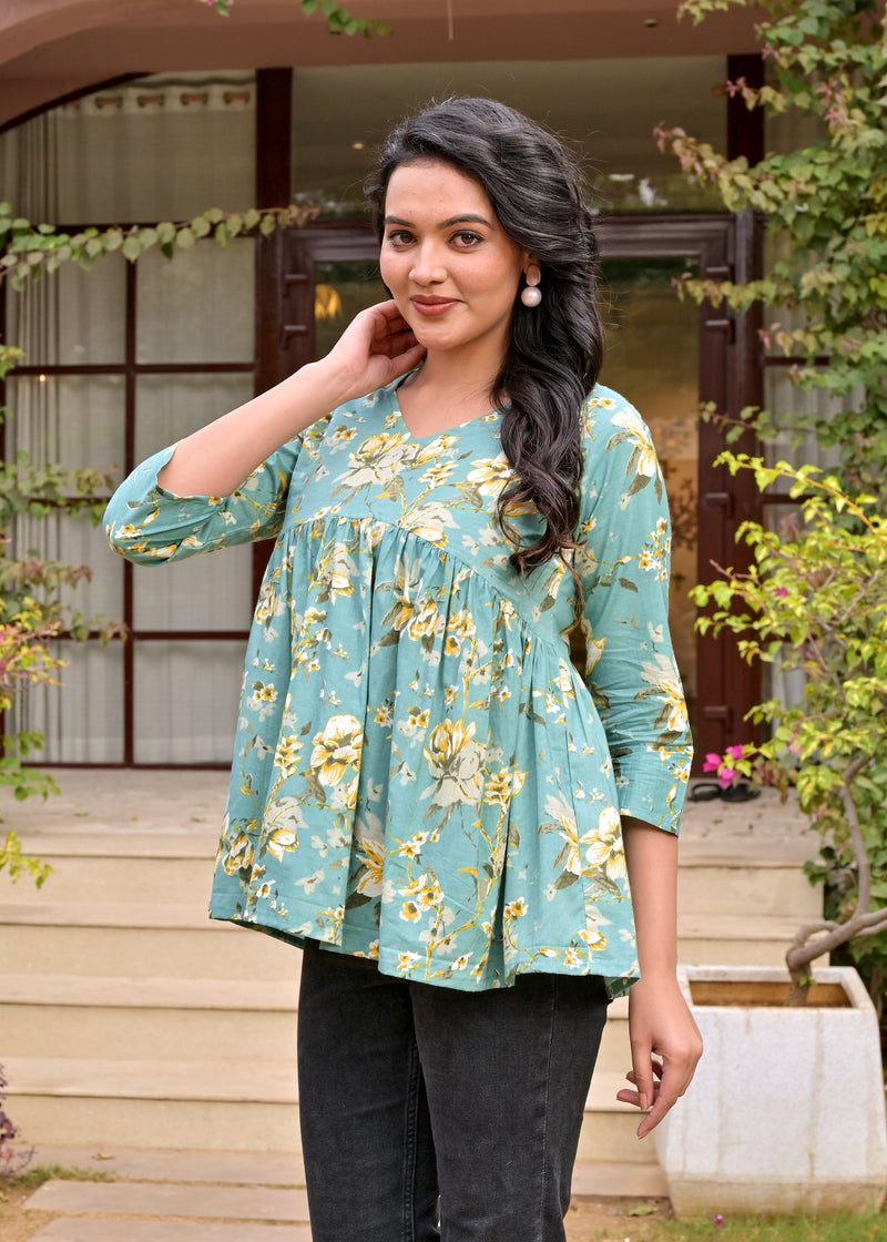 Crop top Sage Green Beautiful women & Girl