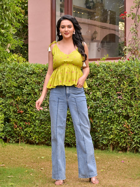 Midi Green top Beautiful women & Girl