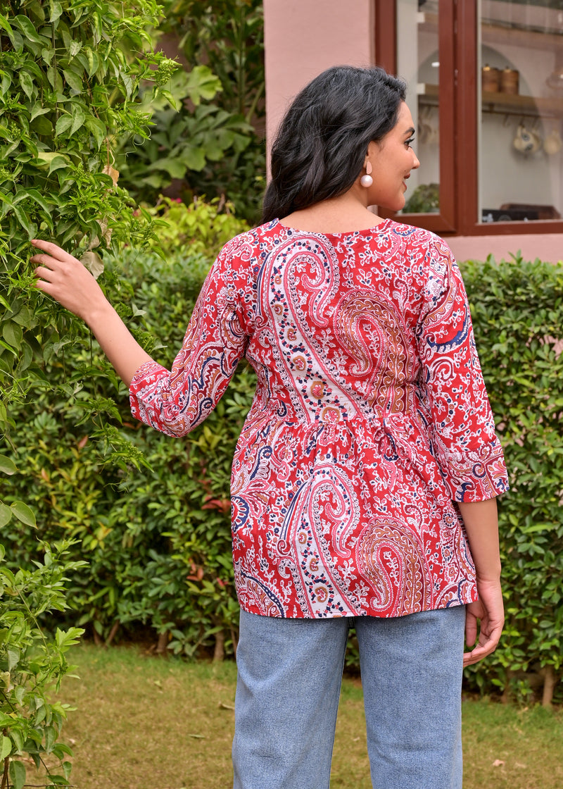 Crop top Multired Beautiful women & Girl