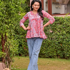 Crop top Multired Beautiful women & Girl