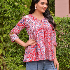 Crop top Multired Beautiful women & Girl