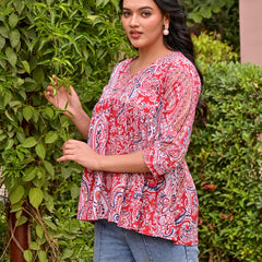 Crop top Multired Beautiful women & Girl