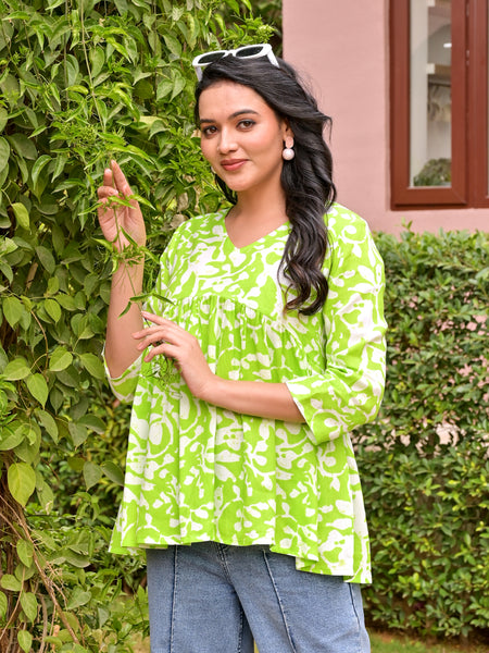 Crop top Kaysha Green Beautiful women & Girl