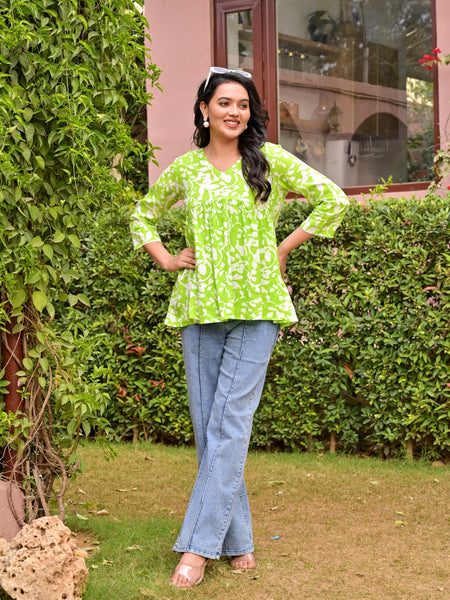 Crop top Kaysha Green Beautiful women & Girl