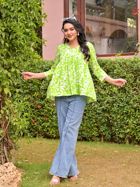 Crop top Kaysha Green Beautiful women & Girl