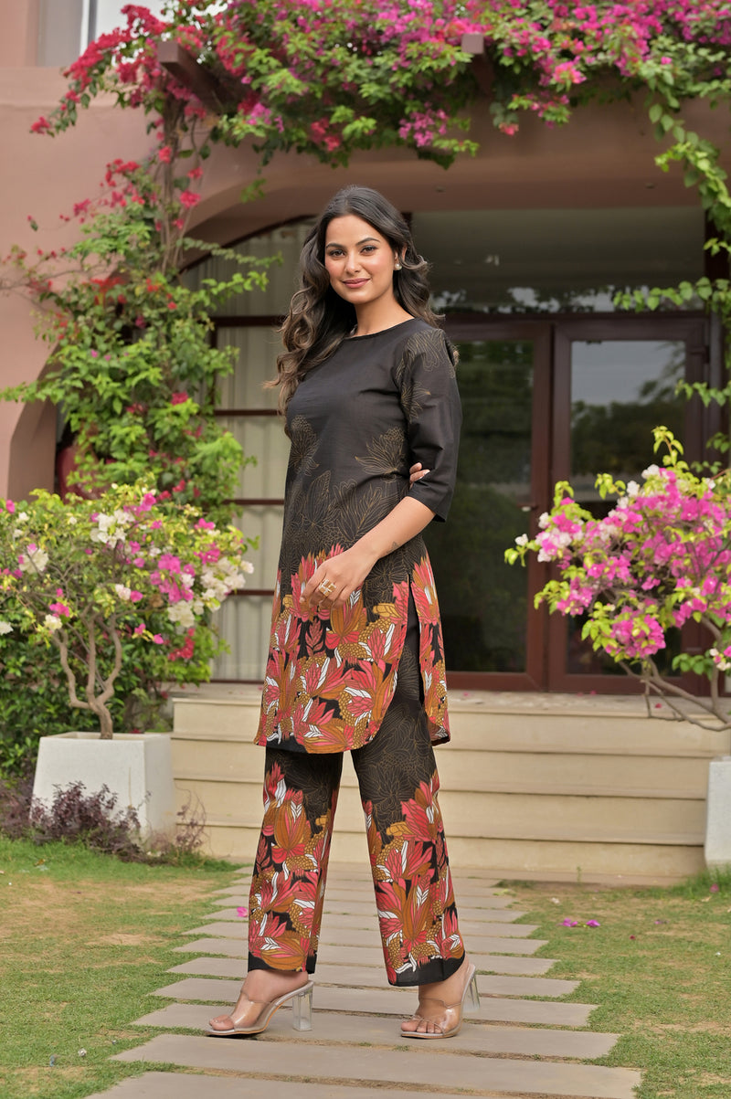 Classic Printed Co-ord Set for Daily and Casual Wear