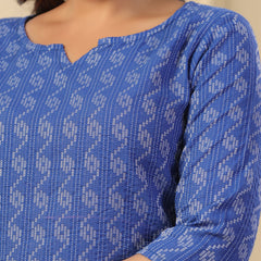 Women Printed Pure Cotton Straight Kurti