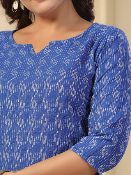 Women Printed Pure Cotton Straight Kurti