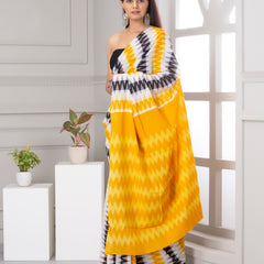 Elegant Hand Block Printed Cotton Saree
